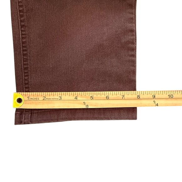 Jones‎ New York Womens Sutton Straight Brown Pants Size 14 (34x27.5) Slimming - Picture 12 of 12